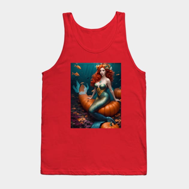 Autumn Mermaid Tank Top by MGRCLimon